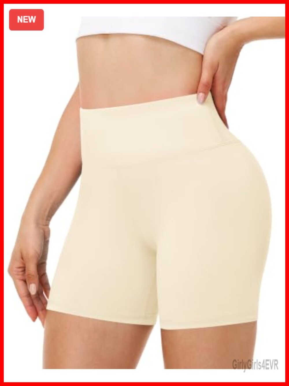 High Waisted Tummy Control Biker Shorts Spandex Gym Yoga Running Volleyball